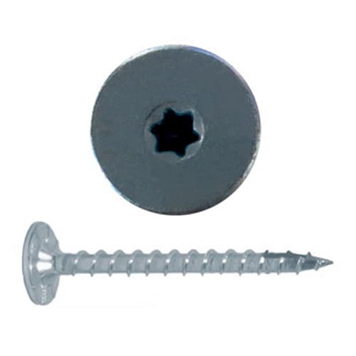 FastCap #8 x 2" Flat Head PowerHead Screw Torx® Drive, Sharp Point Coarse Thread Zinc, PHZ8.2"-200 PC, 200/Box