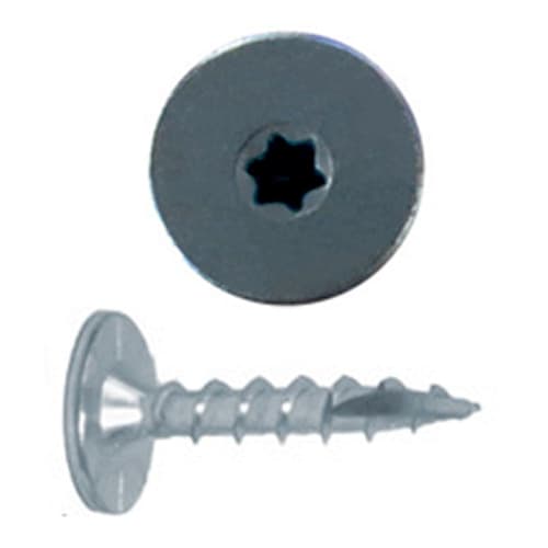 FastCap #8 x 1-1/8" Flat Head PowerHead Screw Torx® Drive - Type 17 Auger Point Coarse Thread Zinc, PHZ8.1.125"-200 PC - 200/Box