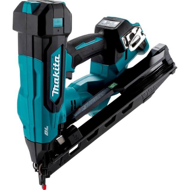 Makita, Angled Finish Nailer Kit, Cordless, 18V LXT, Bare Tool, 16 Gauge, XNB08Z