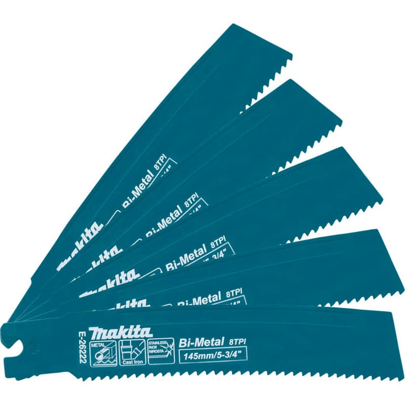 Makita 5-3/4" Curved Metal Pipe Cutting Recipro Saw Blade (5/Pack)