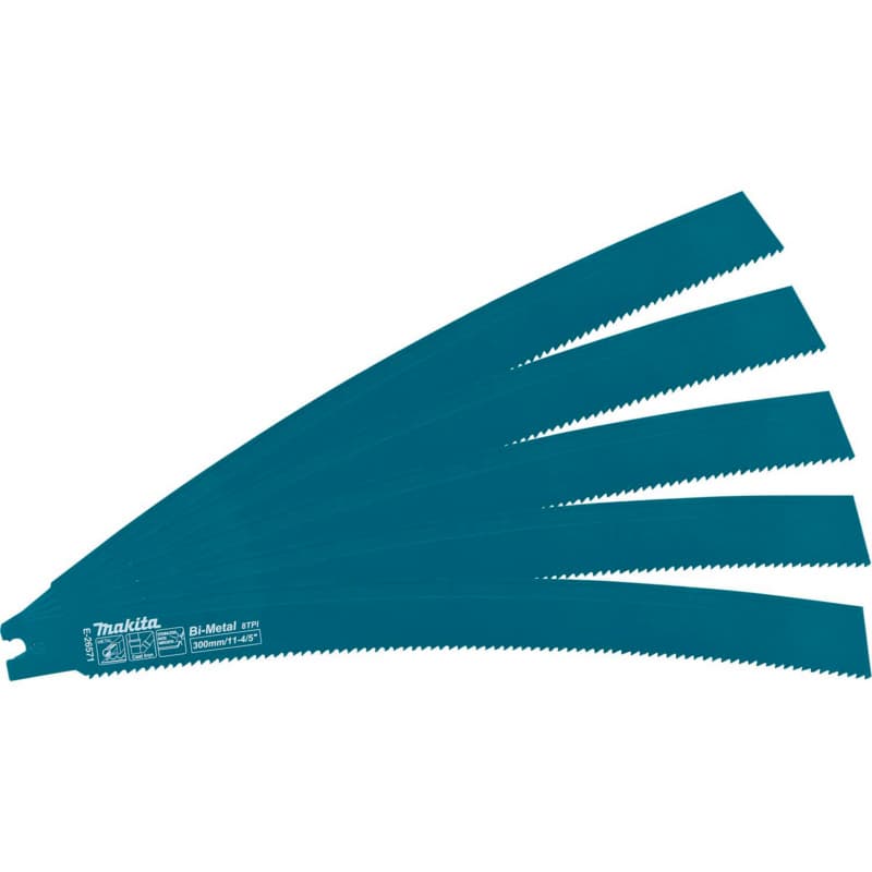 Makita 11-4/5" Curved Metal Pipe Cutting Recipro Saw Blade (5/Pack)