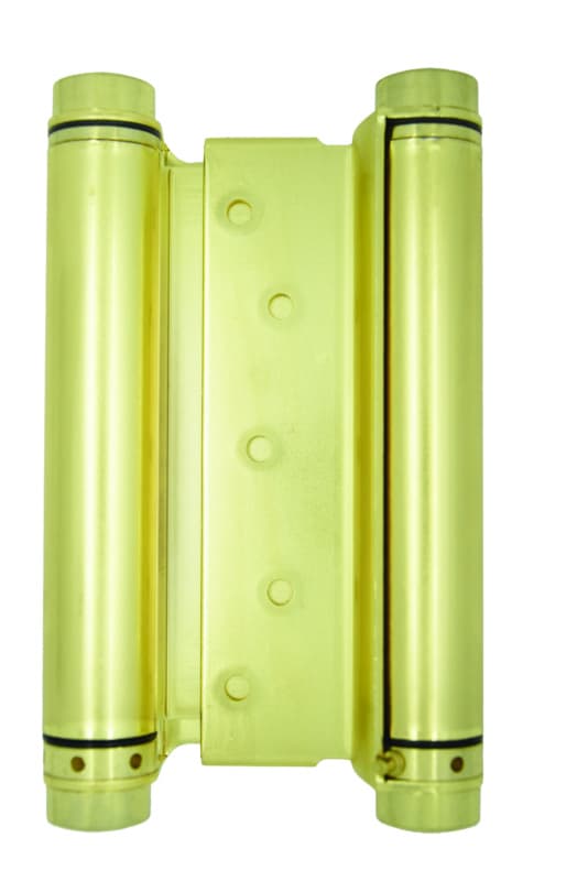 7-1/2" Double Action Spring Hinge, Polished Brass, - 7.5HDCOM-POLISHED BRASS