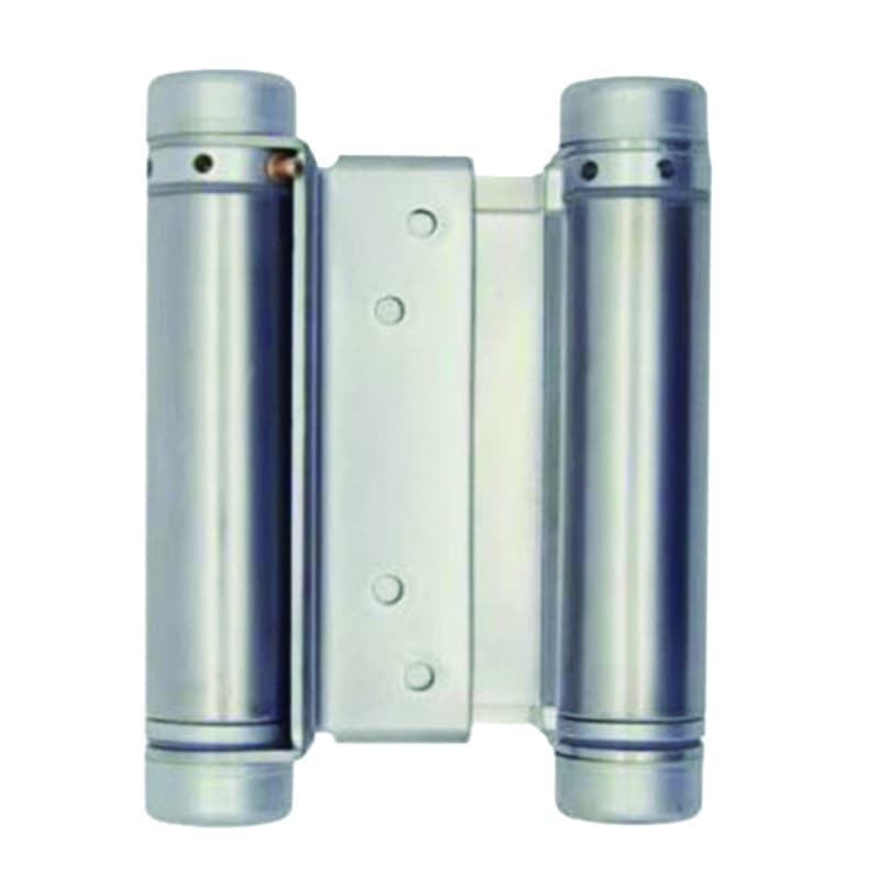 4" Double Action Spring Hinge, Satin Chrome, - 4HDCOM-SATIN CHROME