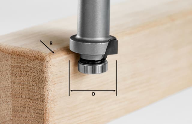 Festool Roundover Bit, Single Flute
