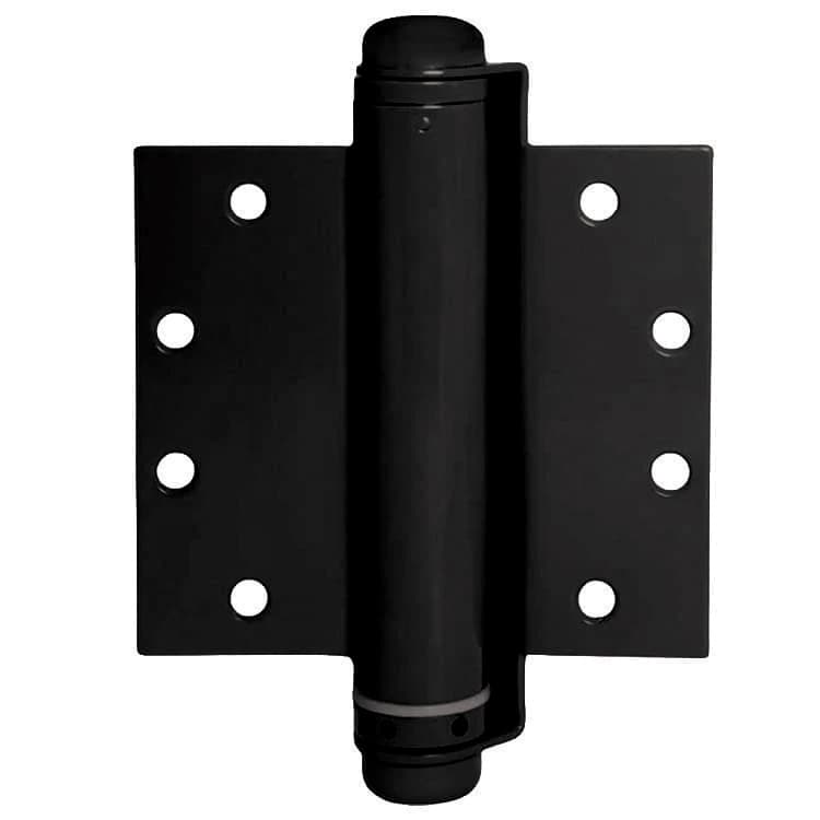 6" x 4.5" Single Action Spring Hinge, Black, - S4020-4.5-601