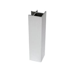Peter Meier Plastic Toe Kick 90° Corner Connector 3-15/16"H, Anodized Aluminum Foil Finish, - TKEC-C90-10-002