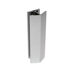 Peter Meier Plastic Toe Kick 135° Corner Connector 3-15/16"H, Anodized Aluminum Foil Finish, - TKEC-C135-10-002