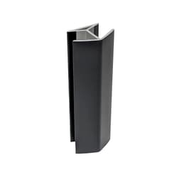 Peter Meier Plastic Toe Kick 135° Corner Connector 3-15/16"H, Matte Black Melamine Foil Finish, - TKEC-C135-10-015