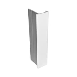 Peter Meier Plastic Toe Kick 90° End Cap 3-15/16"H, Matte White Melamine Foil Finish, - TKEC-01-10-003
