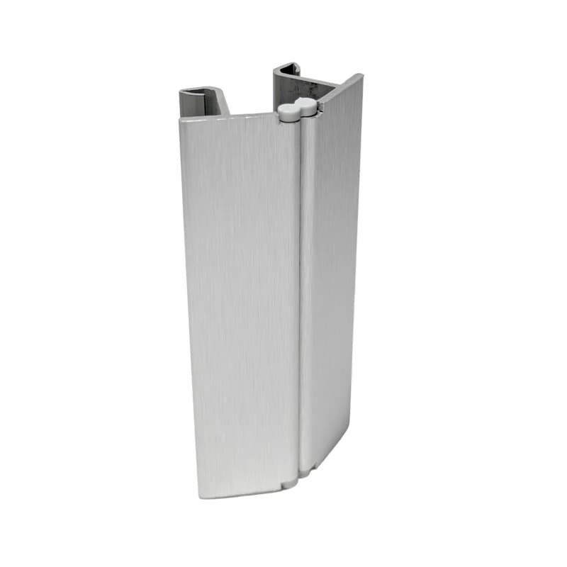 Peter Meier Plastic Toe Kick Multi-Angle 90° Inside/Outside Corner Connector 3-15/16"H, Anodized Aluminum Foil Finish, - TKEC-MA90-10-002