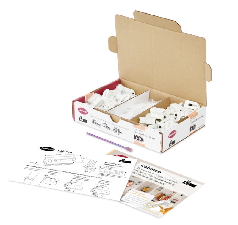 Cabinet Connector, Cabineo 8 and 12 Starter Set, Lamello