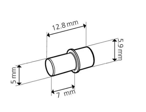 Cabineo X Shelf Support for 5 mm Holes, Zinc, Box 500, 186386