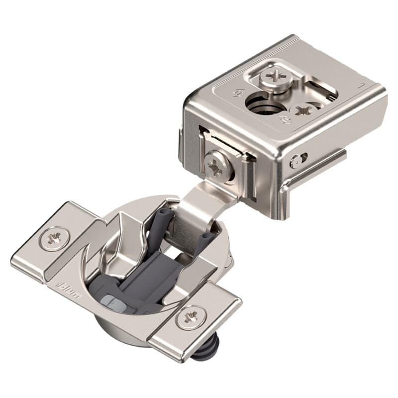 Blum COMPACT CLIP 31C 110&deg; Face Frame Hinge Soft-Closing 1" Overlay Nickel Dowel Mount 31C358B.16