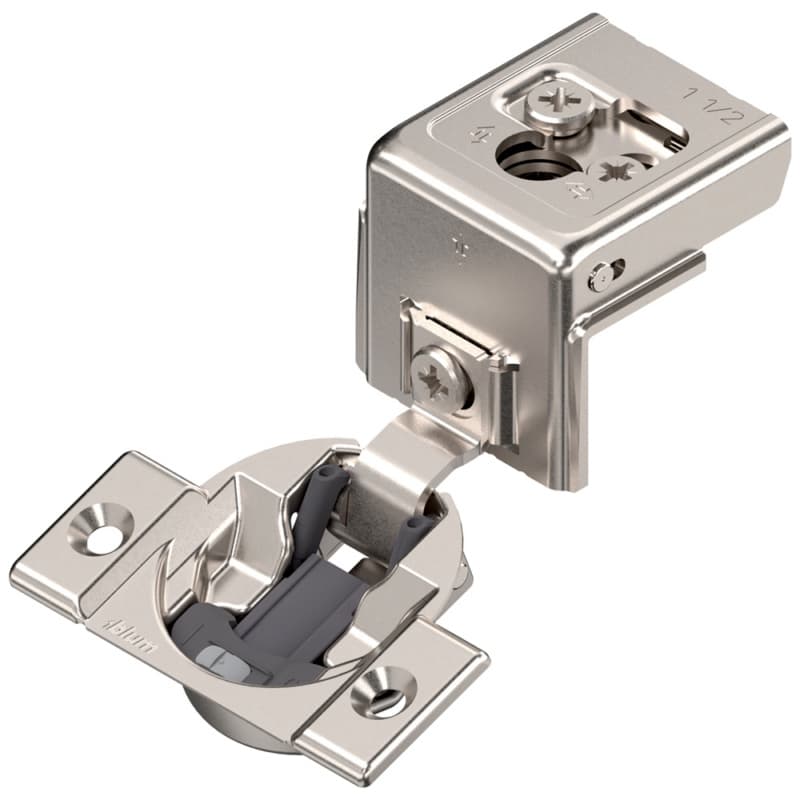 Blum COMPACT CLIP 31C 110&deg; Face Frame Hinge Soft-Closing 1-1/2" Overlay Screw-On 31C355B.24