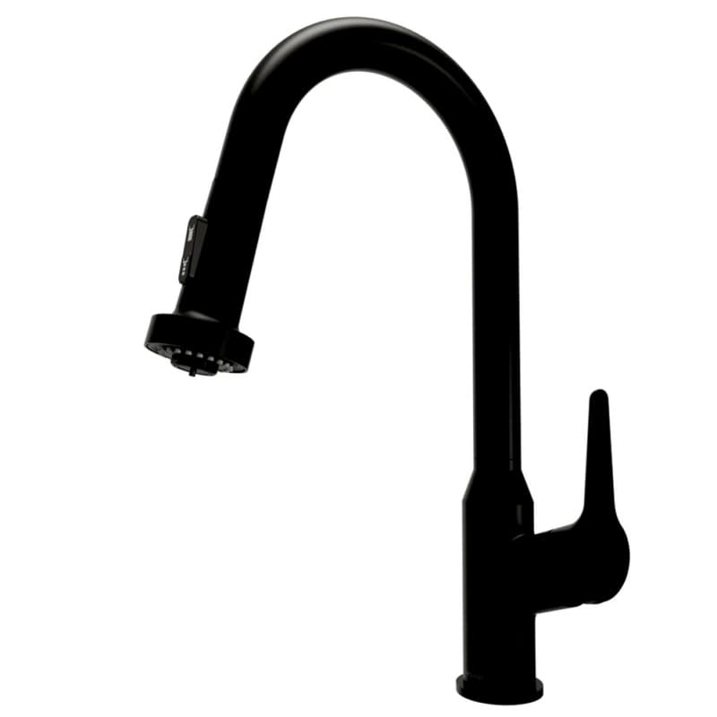 Karran Scottsdale ADA Single Handle Pull-Down Kitchen Faucet, Matte Black, KKF250MB