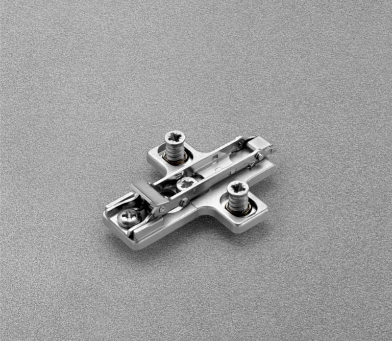 Salice Domi Cam Adjustable Wing Mounting Plate, Titanium, Screw-On, 2mm
