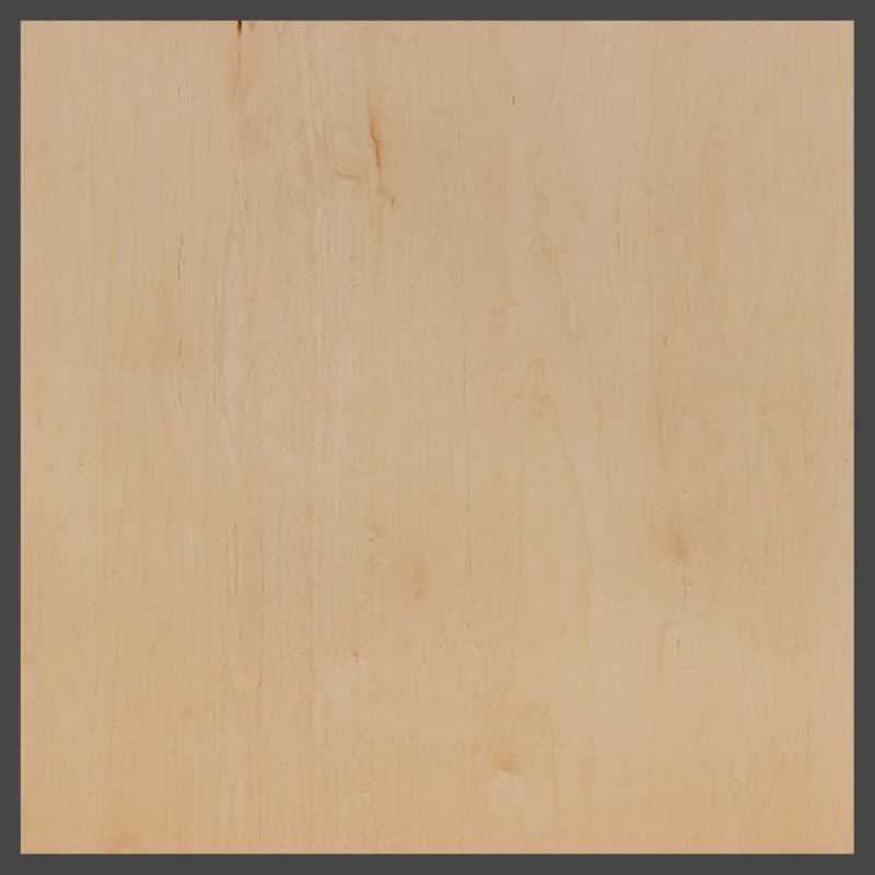 Columbia 3/4" x 48-1/2" x 96-1/2" C/2 White Maple Whole Piece Face Veneer Core Plywood, Pre-Finished 2-Sides