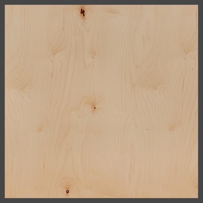1/4" x 48" x 96" B/1 White Maple Whole Piece Face MDF Core Plywood, Unfinished