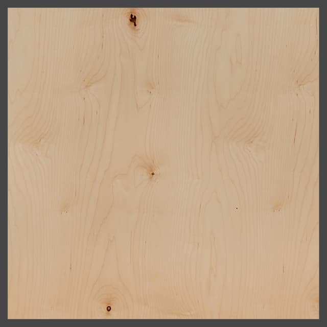 White Maple Whole Piece Face MDF Unfinished Plywood, Birchland