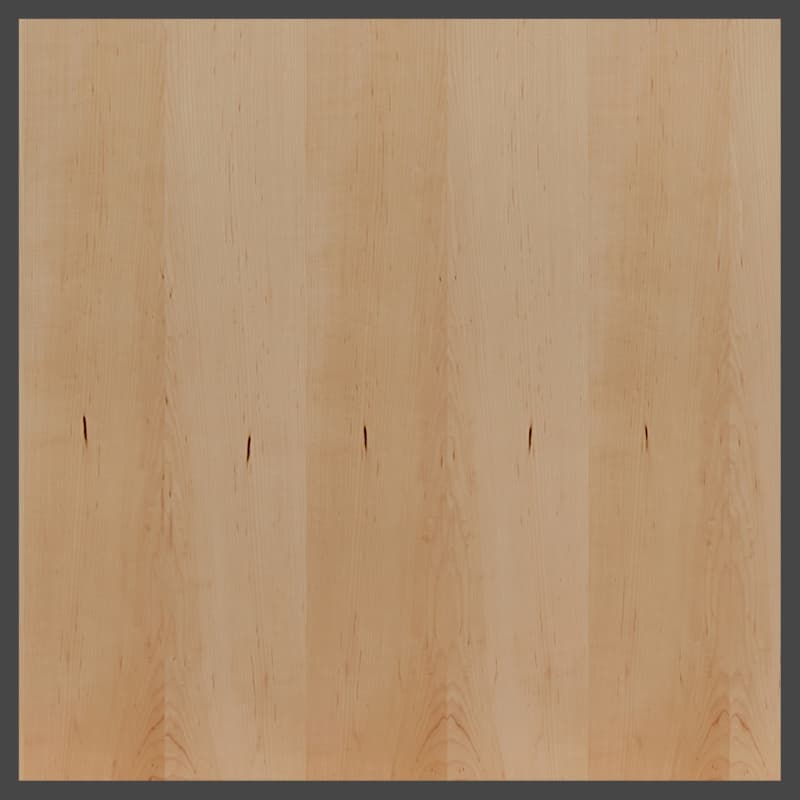 Plywood Hardwood White Maple, Veneer Core, Domestic, NAUF Unfinished A-1 Grade, 3/4" Thickness, 48 x 96 - 30 Qty