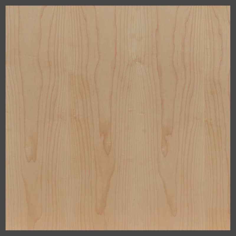 Plywood Hardwood Stain Maple, White, Veneer Core, Domestic, ULEF, Plain Sliced, Unfinished 3/4" Thickness, 48.5 x 96.5, Grade A-1