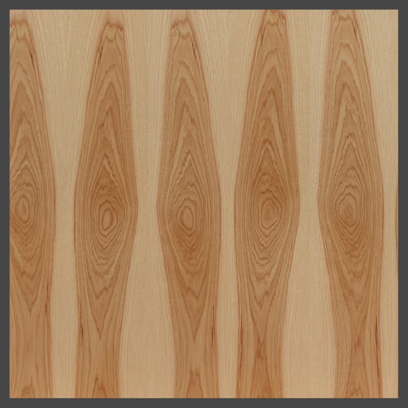 Plywood Hardwood Hickory, MDF Plain Sliced A-1 Graded, 1/4" Thickness, 48.5 x 96.5