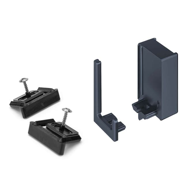 SYMA32 Integrated Partial End Cap, Right, Anthracite Grey