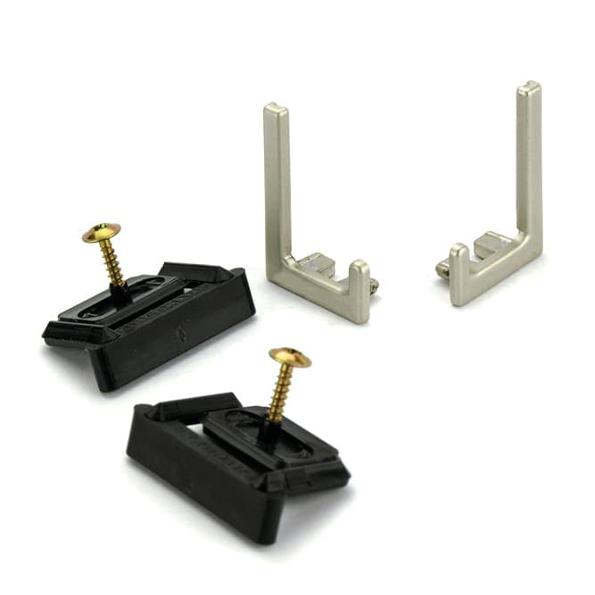SYMA32 End Cap Set with Clips & Screws, Matte Inox Champagne
