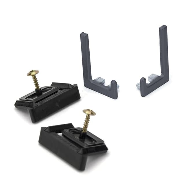 SYMA32 End Cap Set with Clips & Screws, Anthracite Grey