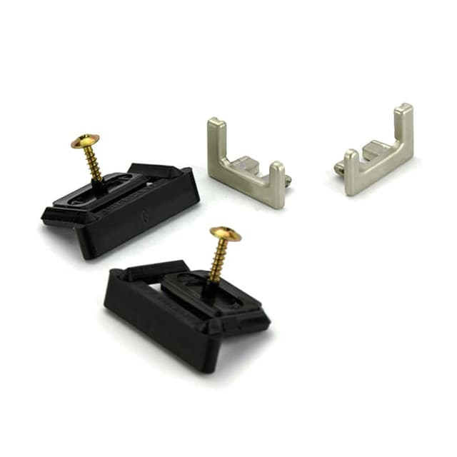 SYMA14 End Cap Set with Clips & Screws, Matte Inox Champagne