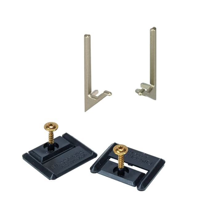 SYMA32 Inglete/Miter End Cap Set with Clips & Screws, Matte White
