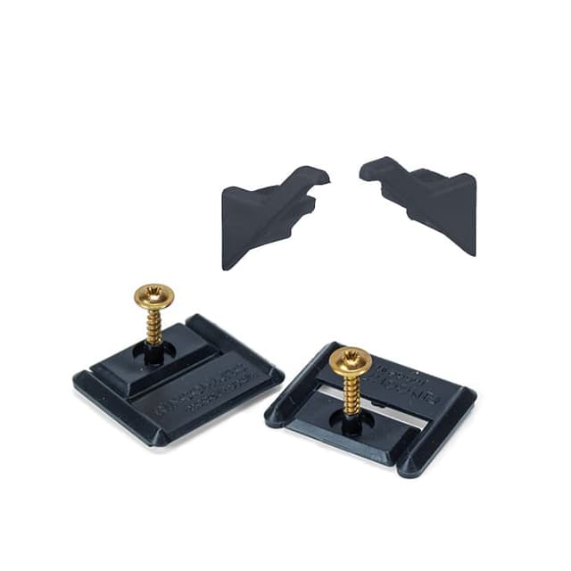 SYMA2 End Cap Set with Clips & Screws, Anthracite Grey