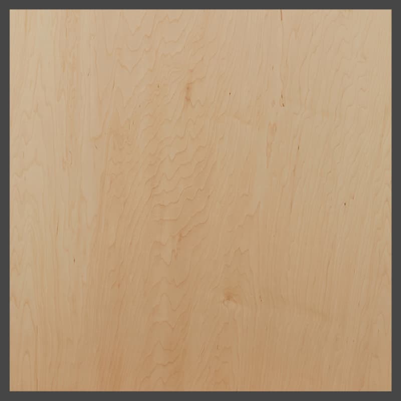 3/4" x 48" x 96" A/2 White Maple Whole Piece Face Veneer Core Plywood, Unfinished