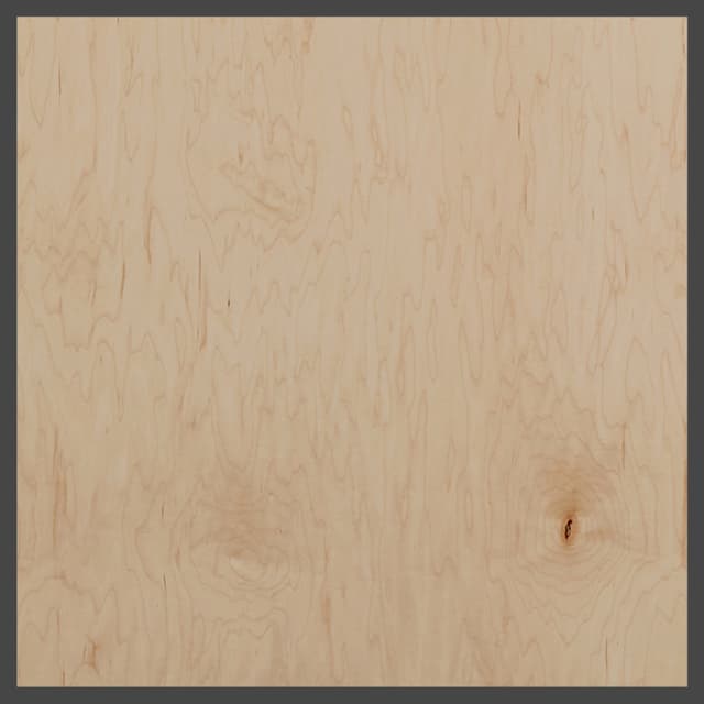 White Maple Whole Piece Face VC Pre-Finished Plywood, Wurth