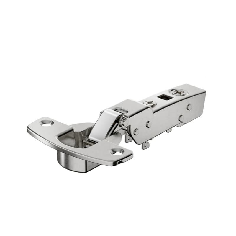 Hettich 95&deg; Sensys Thick Door Half Overlay Hinge Soft-Closing Screw-On Nickel 9091440