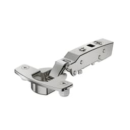 Hettich 95&deg; Sensys Thick Door Hinge Overlay Soft-Closing Dowel Mount Nickel 9091431