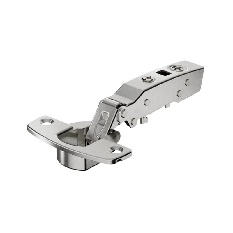 Hettich Sensys 110&deg; Full Overlay Hinge Soft-Closing Dowel Mount Nickel 9073689
