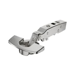 Hettich Sensys 110&deg; Half Overlay Hinge Self-Closing Dowel Mount Nickel 9073651