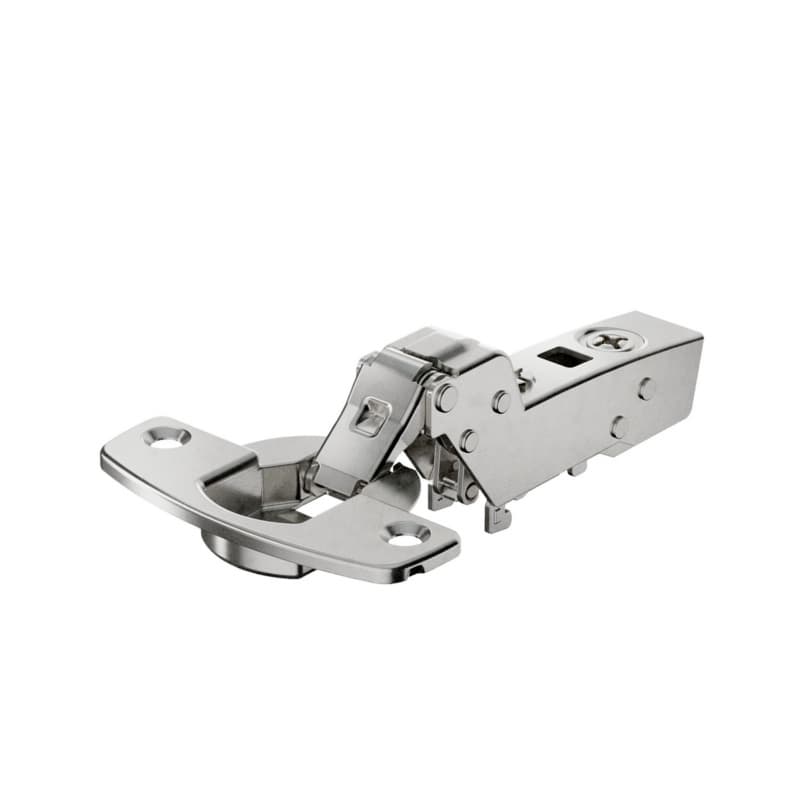 Hettich Sensys 110&deg; Thin Door Inset Hinge Soft-Closing Dowel Mount Nickel 9094321