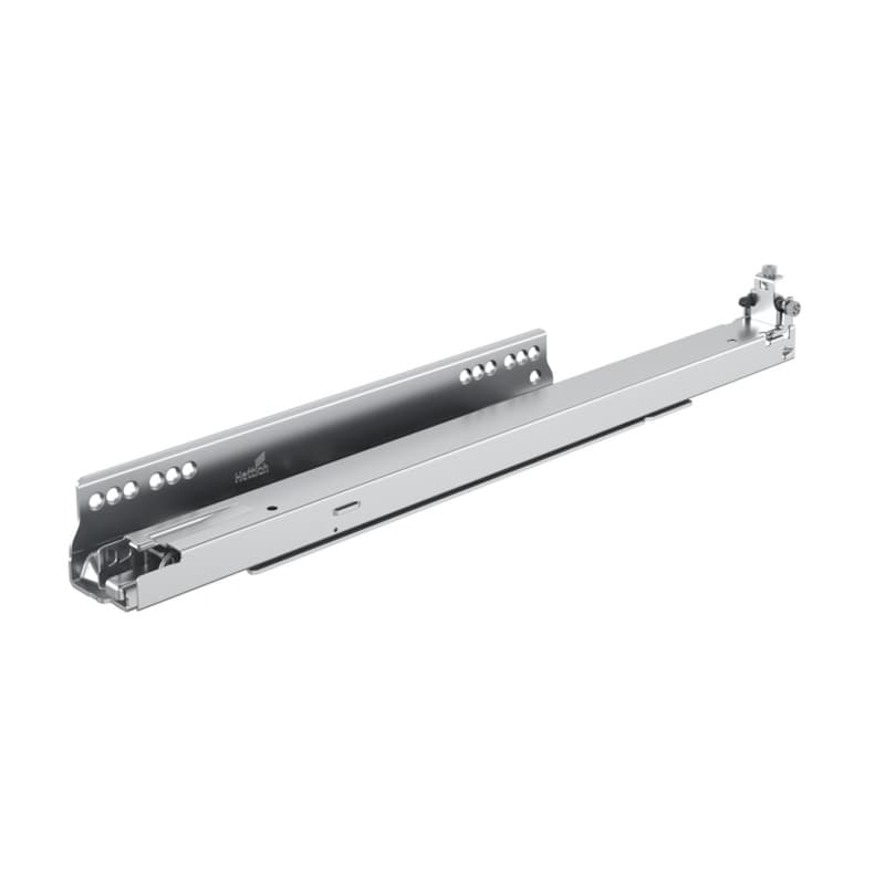Hettich Actro 5D 400 mm Soft-Close Full Extension 88 lb Undermount Drawer Slide, Left Hand, Zinc, 9257071