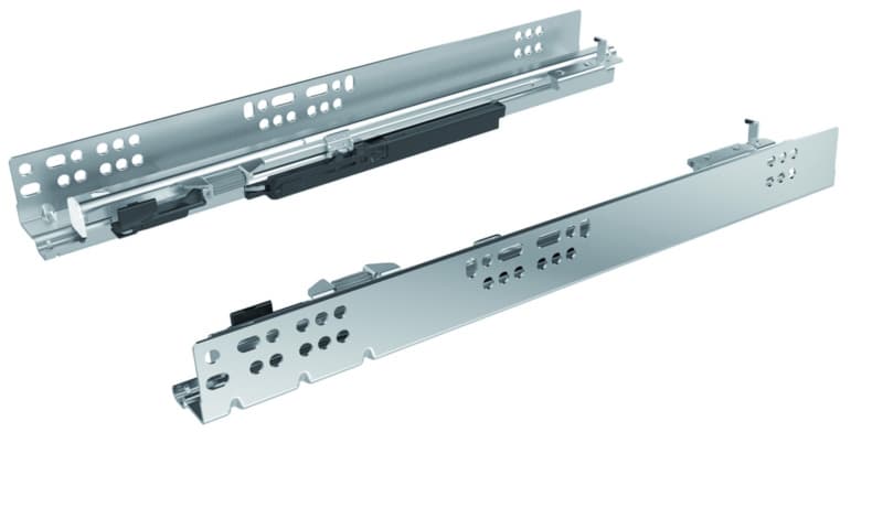 Quadro 4D V6 24" Soft-Close Full Extension Undermount RH Drawer Slide 10/Box Hettich 9 262 853
