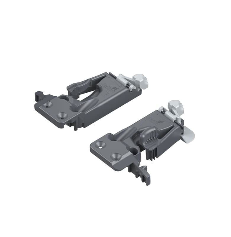 Quadro V6 1D Top Mount Front Fixing Clips for 5/8" Material Hettich 9306538