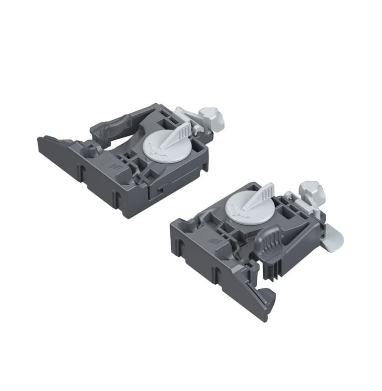 Hettich Quadro Front Locking Device, Left Hand/Right Hand, Gray, 9306536