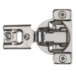 Hettich Optimat 3D 105&deg; Clip-On Face Frame Hinge Self-Closing 1/2" Overlay Dowel Mount 9295568