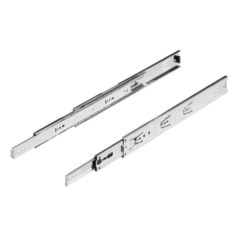 Hettich KA5632 16" Side Mount Full Extension 90 lb Ball Bearing Drawer Slide, Zinc, 1071895