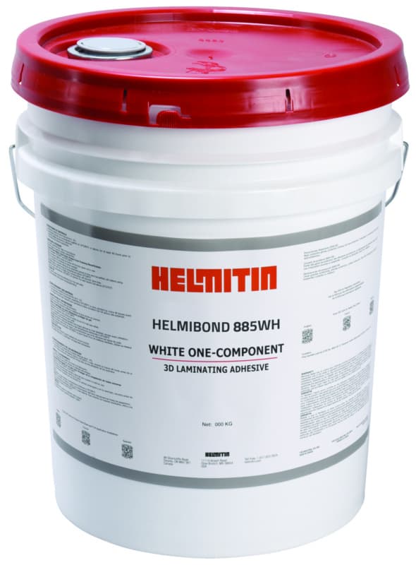 Helmitin Helmibond 885 Laminating Adhesive, White, 5 Gallon