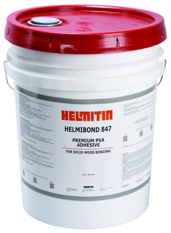 Helmitin Helmibond 847 Wood Glue, PVA, White, 5 Gallon