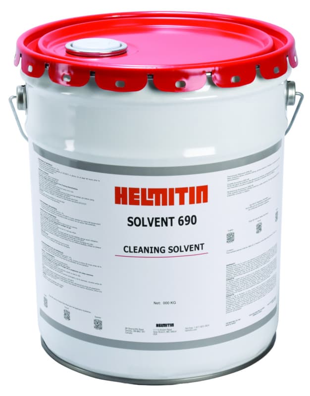 Helmitin  690 Adhesive Cleaner Solvent, Clear, 5 Gallon