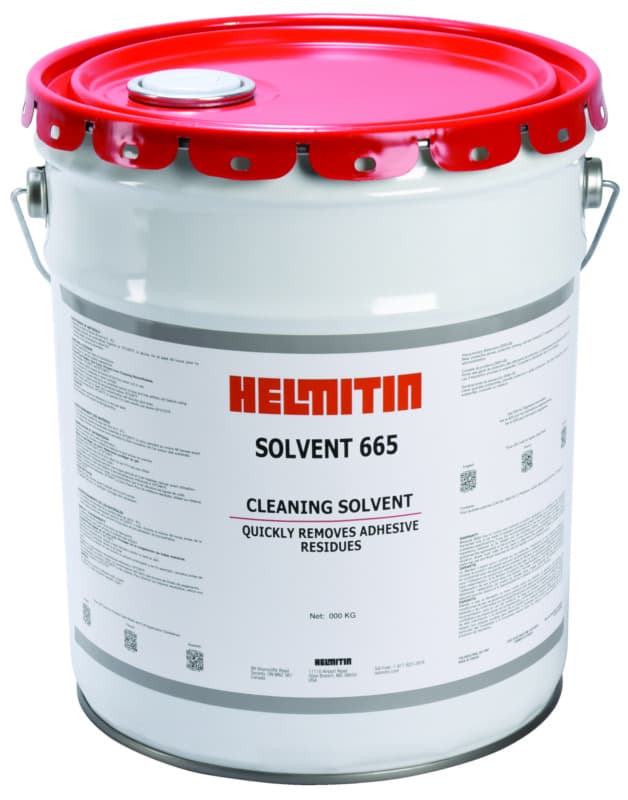 Helmitin  665 Adhesive Solvent Cleaner, Flammable, Clear, 5 Gallon