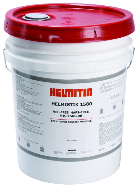 Helmitin Helmistik 1580 Contact Adhesive, Flammable, Clear, 5 Gallon